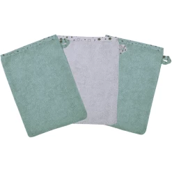 WÖRNER SÜDFROTTIER Washandje Stene Ijsblauw 3-pack